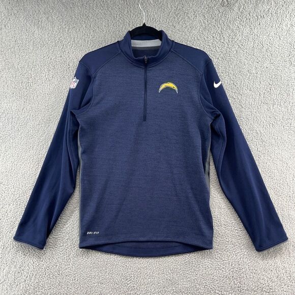 Nike Navy Los Angeles Chargers Fan Gear Element Half-Zip Performance Jacket XS - Picture 1 of 14